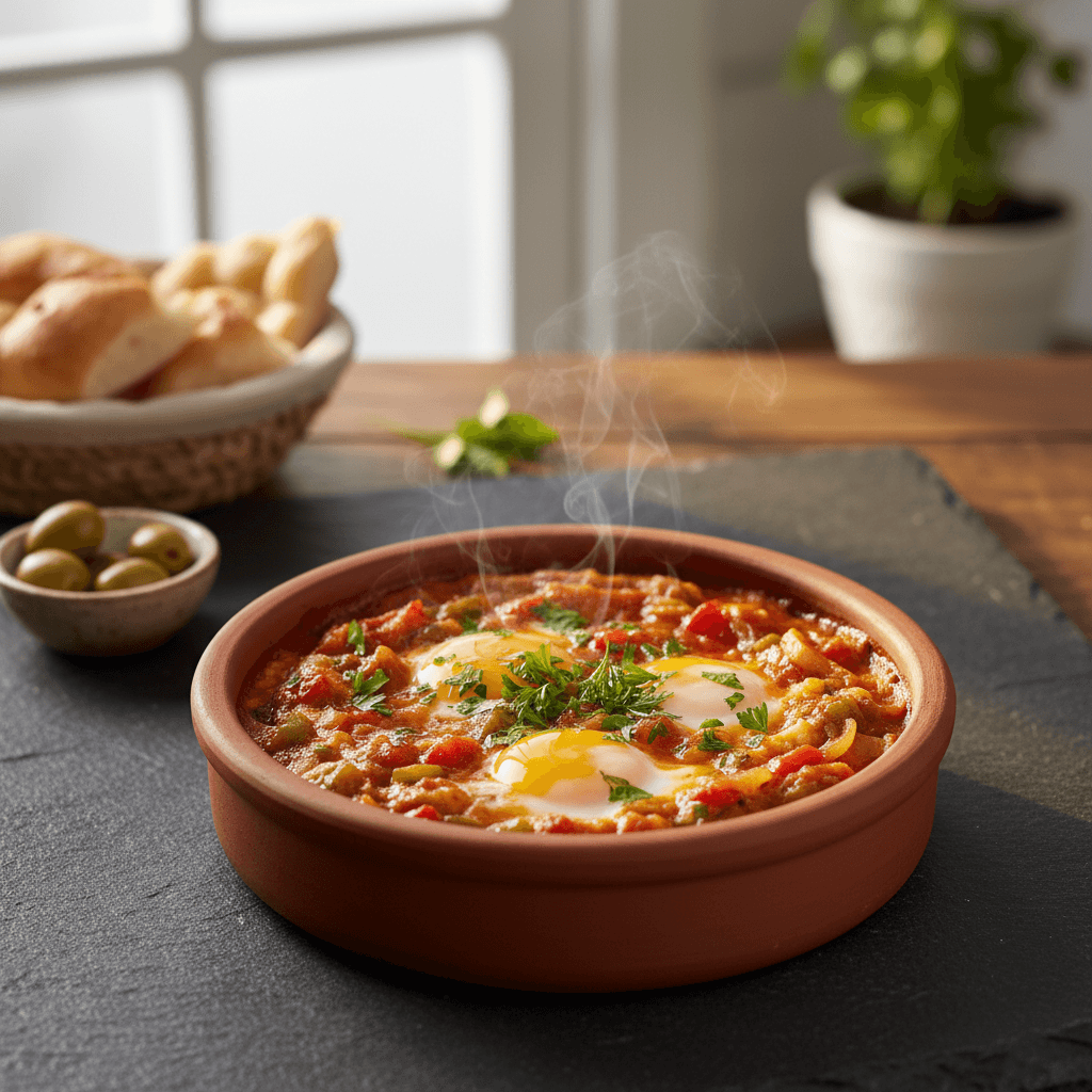 Güveçte Menemen tarifi görseli - 4 kişilik 81 TL