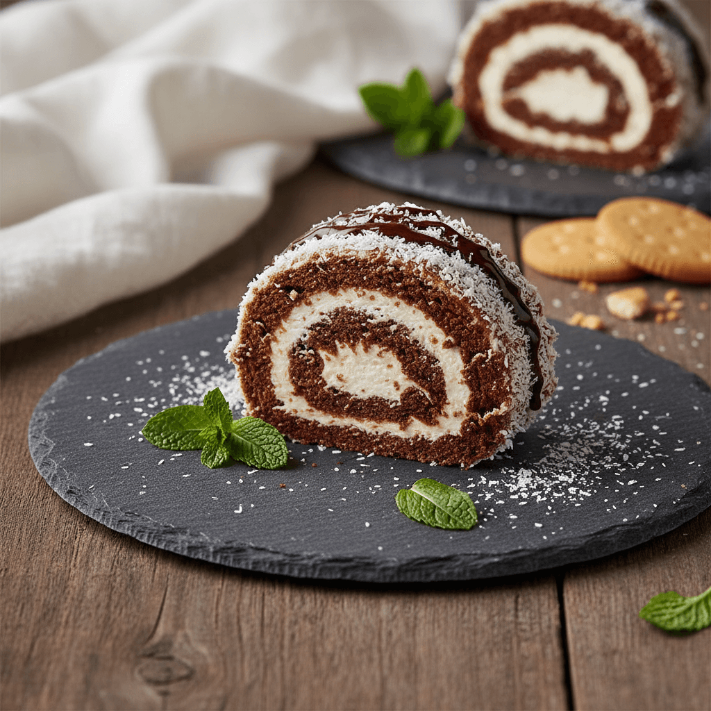 Bisküvili Rulo Pasta tarifi görseli - 8 kişilik, 288 TL maliyet