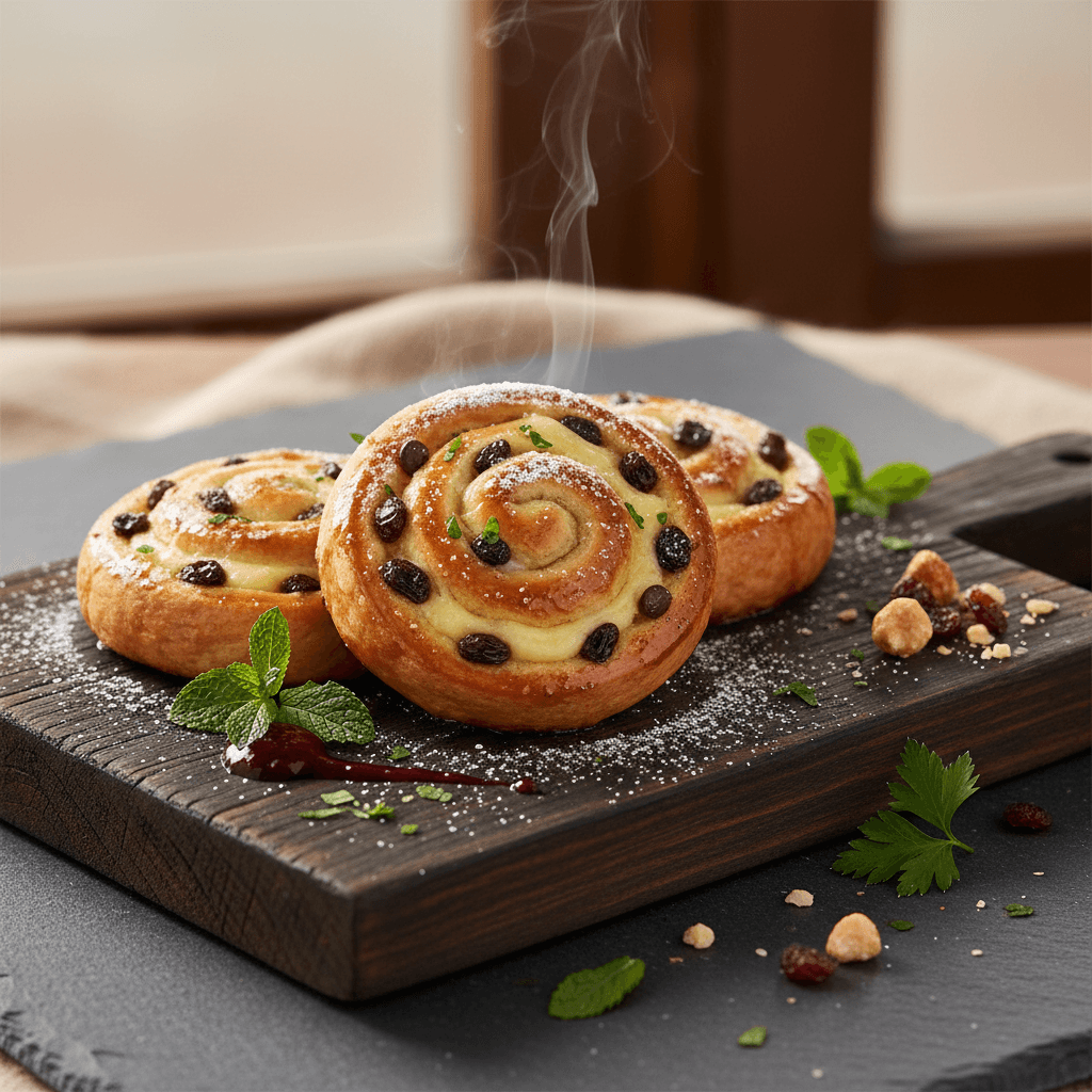 Pudingli Rulo Çörekler tarifi görseli - 24 kişilik, 221 TL maliyet
