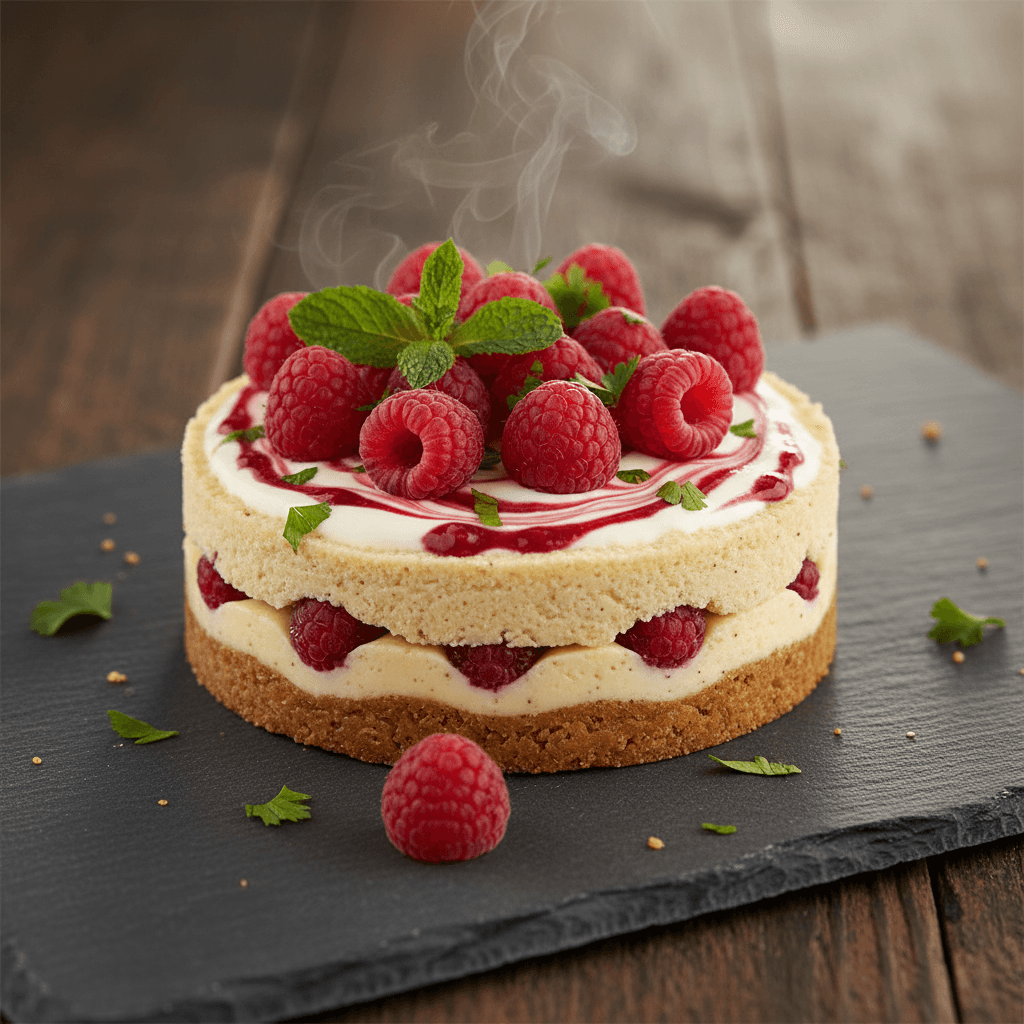 Frambuazlı Fit Cheesecake tarifi görseli - 12 kişilik, 1052 TL maliyet