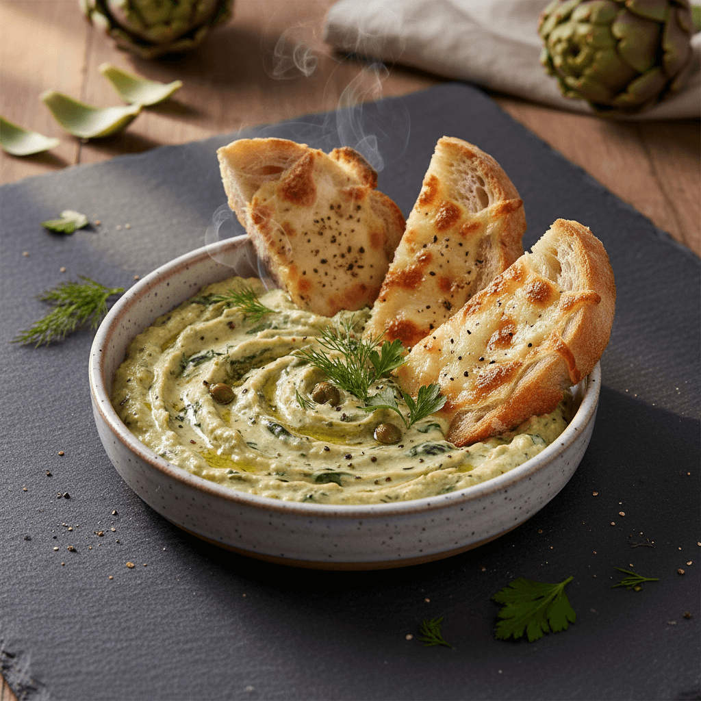 Enginarlı Dip Soslu Ekmekler tarifi görseli - 4 kişilik, 203 TL maliyet
