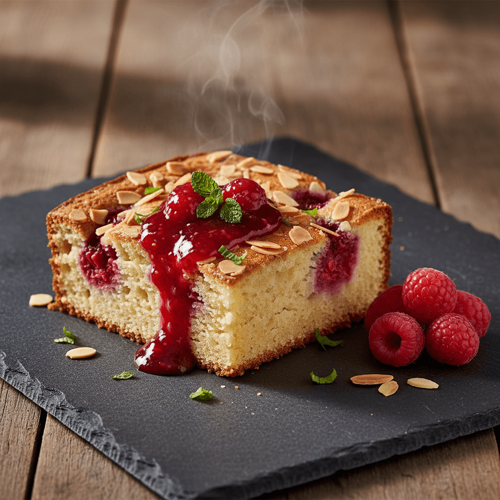 Bademli Frambuazlı Kek tarifi görseli - 8 kişilik, 514 TL maliyet
