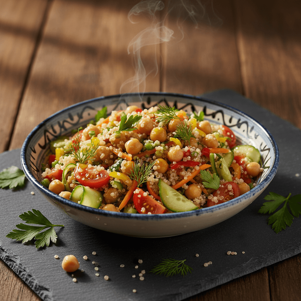 Nohutlu Kinoa Salatası tarifi görseli - 1 kişilik, 87 TL maliyet