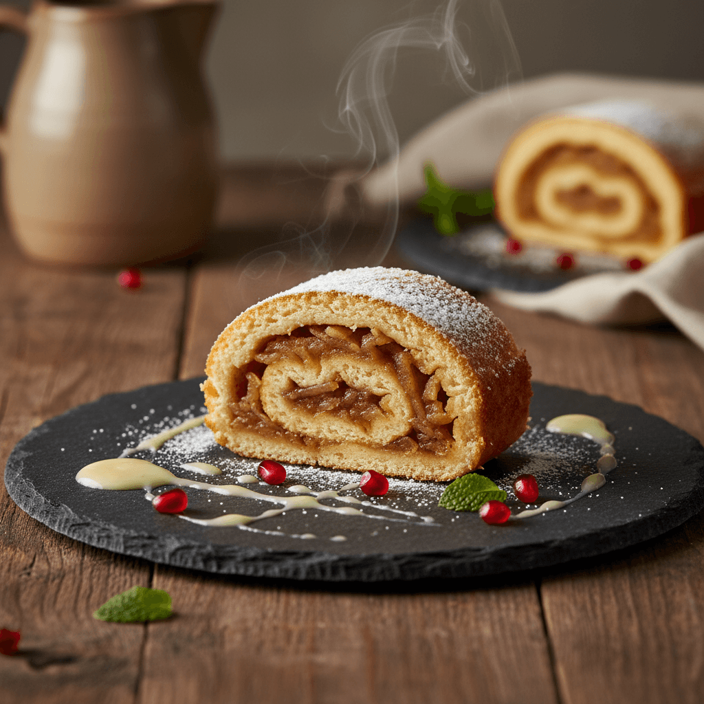Elmalı Rulo Kek tarifi görseli - 8 kişilik, 130 TL maliyet