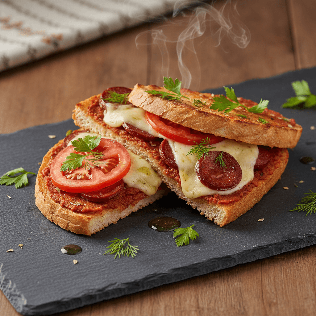 Açık Tost tarifi görseli - 1 kişilik, 247 TL maliyet