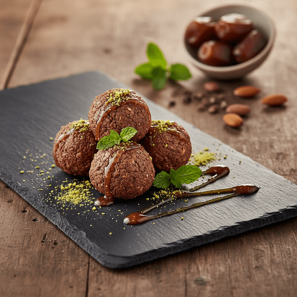 Pişmeyen Fit Brownie Topları tarifi görseli - 12 kişilik, 220 TL maliyet