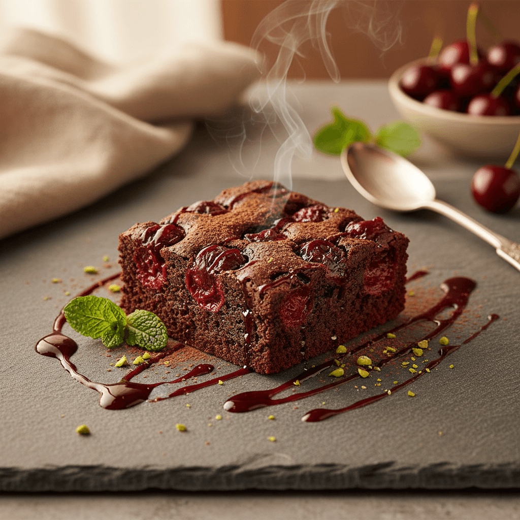 Vişneli Mini Brownie tarifi görseli - 18 kişilik, 228 TL maliyet