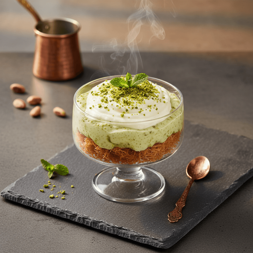 Antep Fıstıklı Muhallebili Kadayıf tarifi görseli - 5 kişilik, 242 TL maliyet