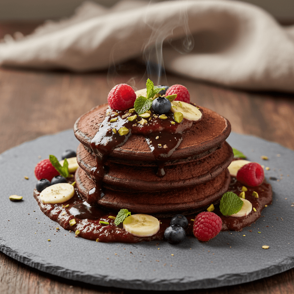 Sağlıklı Kakaolu Pancake tarifi görseli - 4 kişilik, 58 TL maliyet