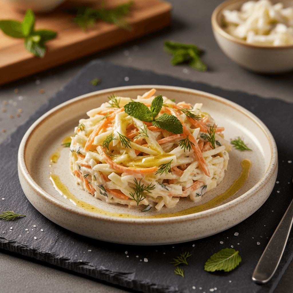 Havuçlu Elmalı Kereviz Salatası tarifi görseli - 1 kişilik