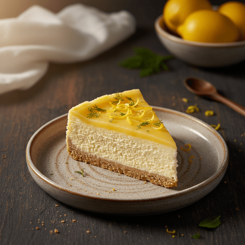 Limonlu Cheesecake tarifi görseli - 8 kişilik