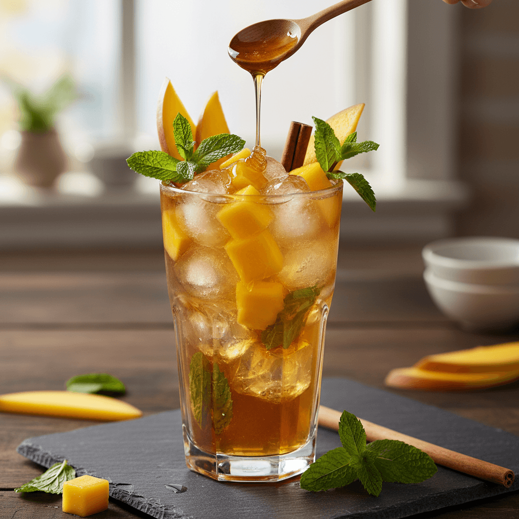 Ballı Tarçınlı Mangolu Buzlu Çay tarifi görseli - 2 kişilik, 184 TL maliyet