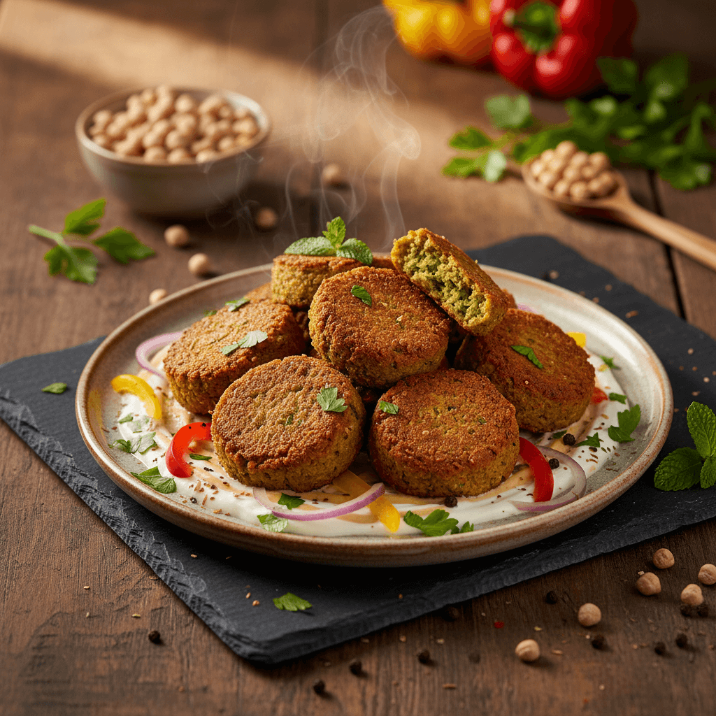 Fırında Çıtır Falafel tarifi görseli - 4 kişilik, 50 TL maliyet