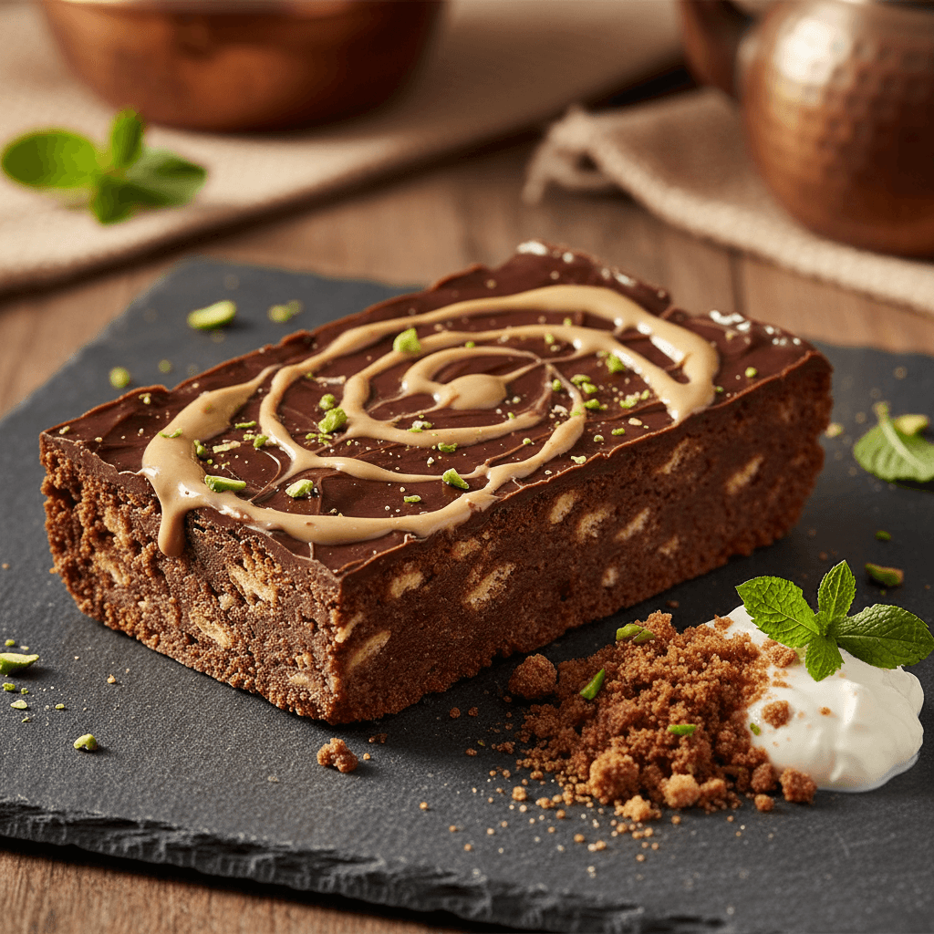Tahinli Fudge Bisküvi tarifi görseli - 8 kişilik, 378 TL maliyet