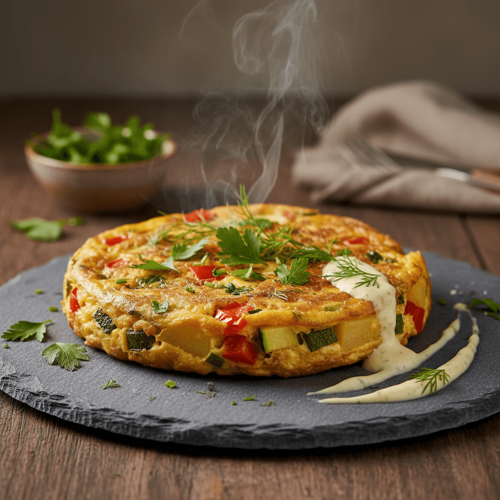 Sebzeli Tortilla tarifi görseli - 4 kişilik, 118 TL maliyet