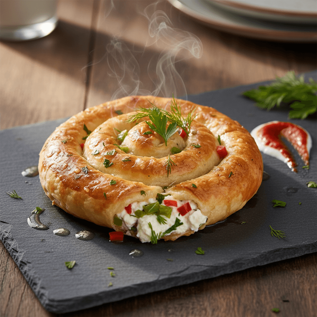 Süzme Peynirli Bülbül Yuvası Böreği tarifi görseli - 6 kişilik, 206 TL maliyet