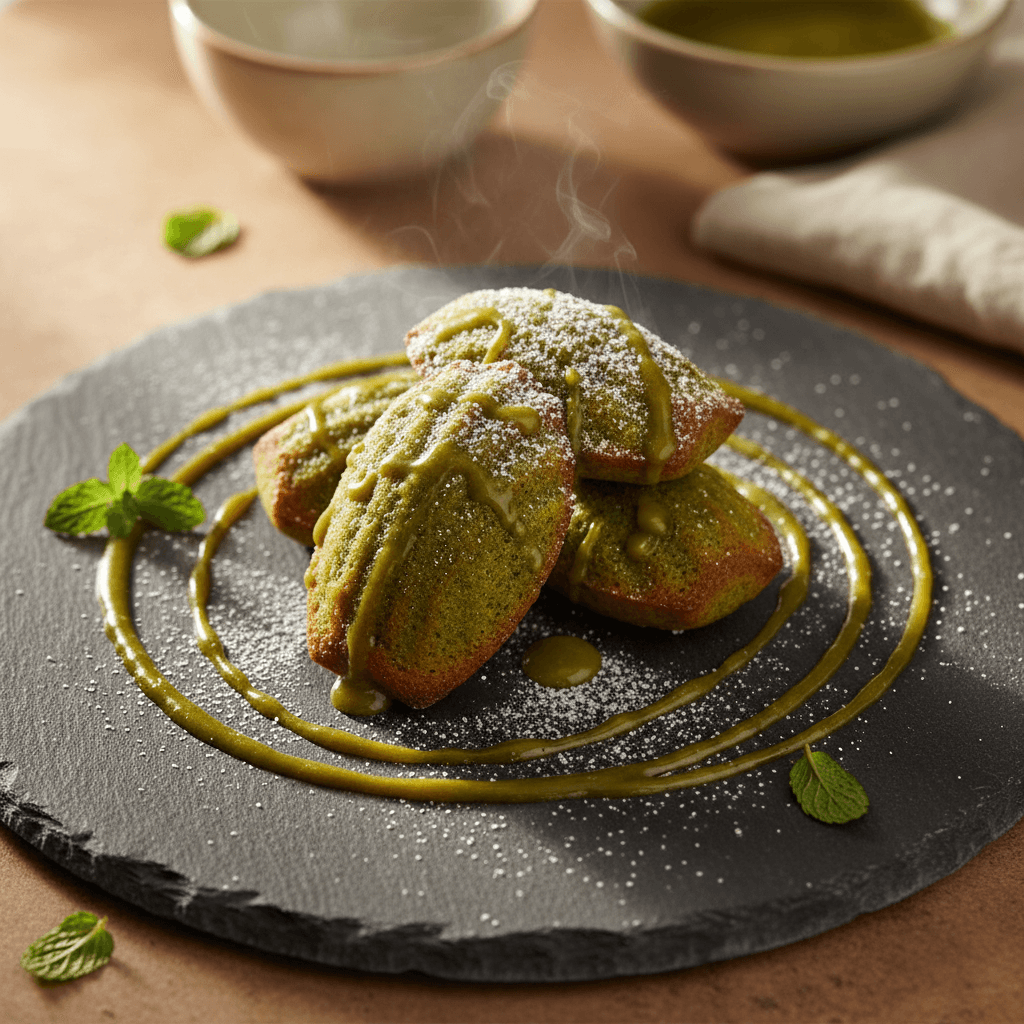 Yeşil Çaylı Madlen Kek tarifi görseli - 12 kişilik, 280 TL maliyet