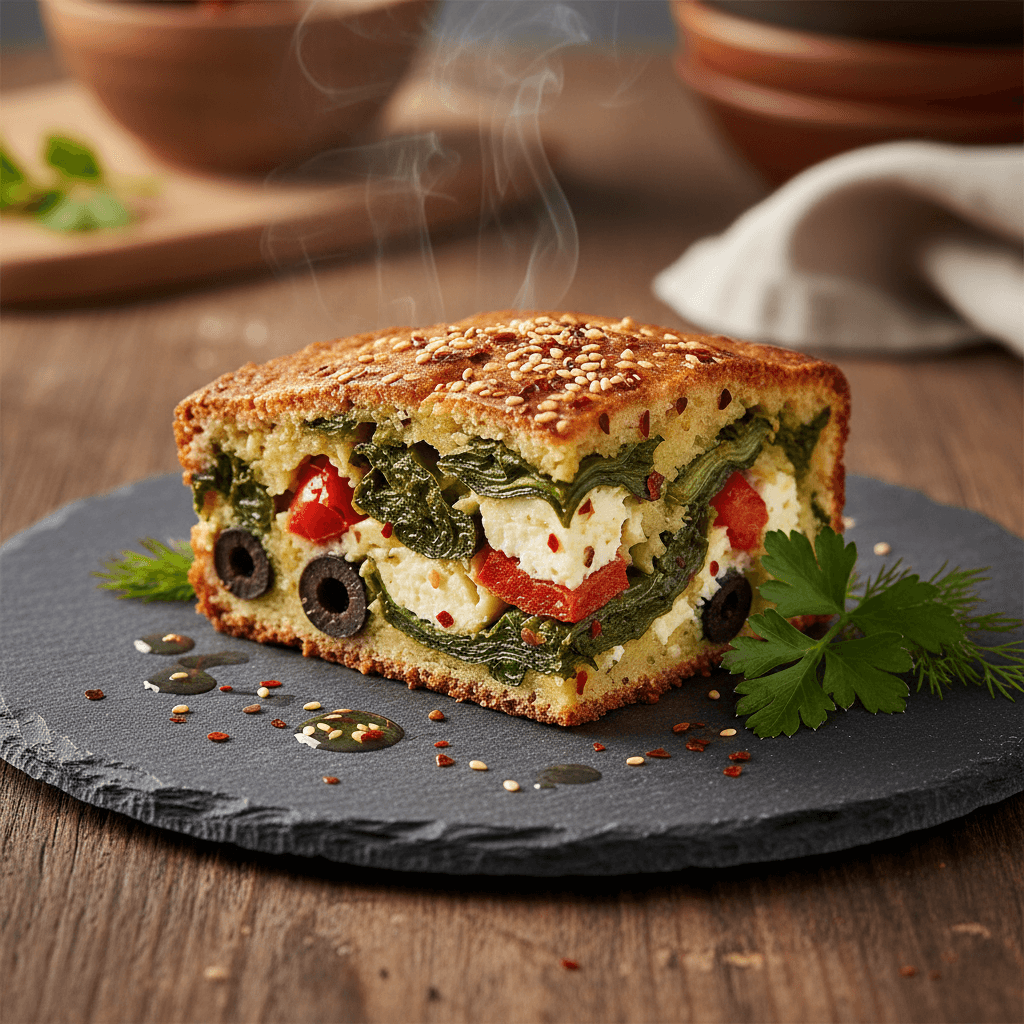 Pazılı Tuzlu Kek tarifi görseli - 8 kişilik, 239 TL maliyet