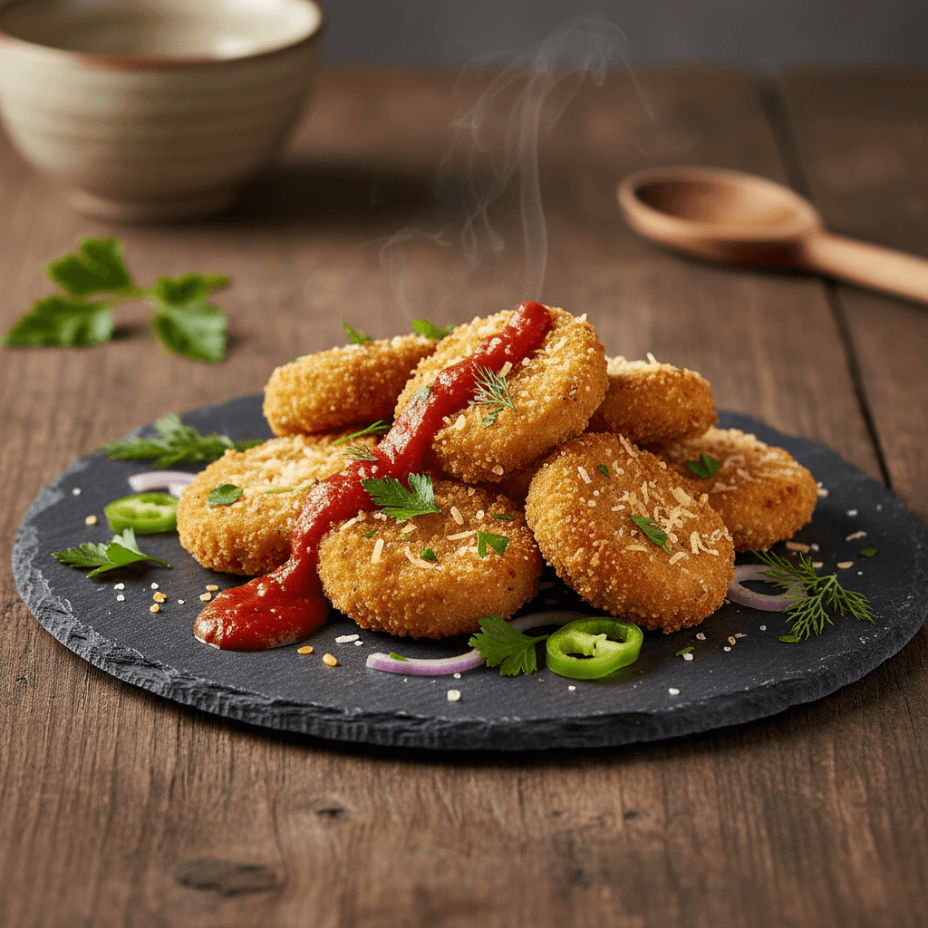 Nugget Görünümlü Patlıcan tarifi görseli - 4 kişilik, 206 TL maliyet