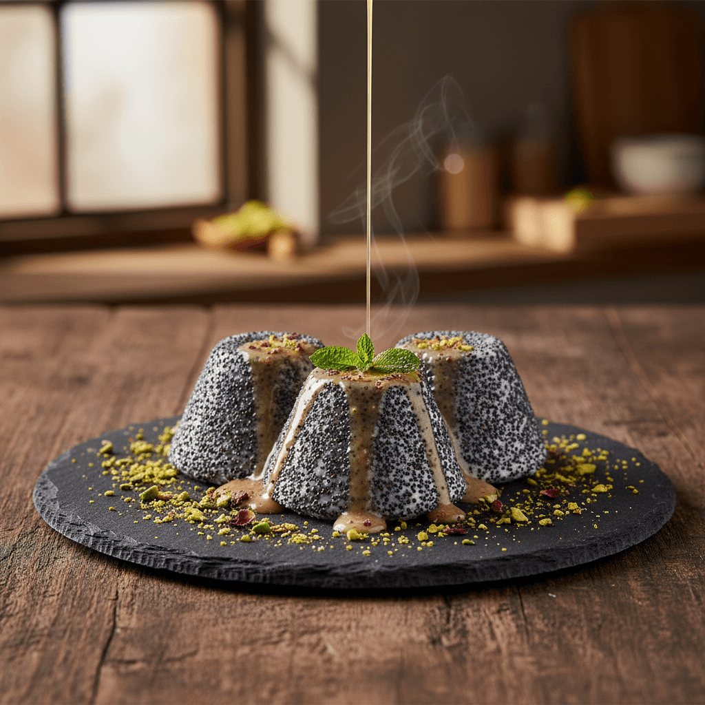 Haşhaşlı Fincan Tatlısı tarifi görseli - 6 kişilik, 45 TL maliyet