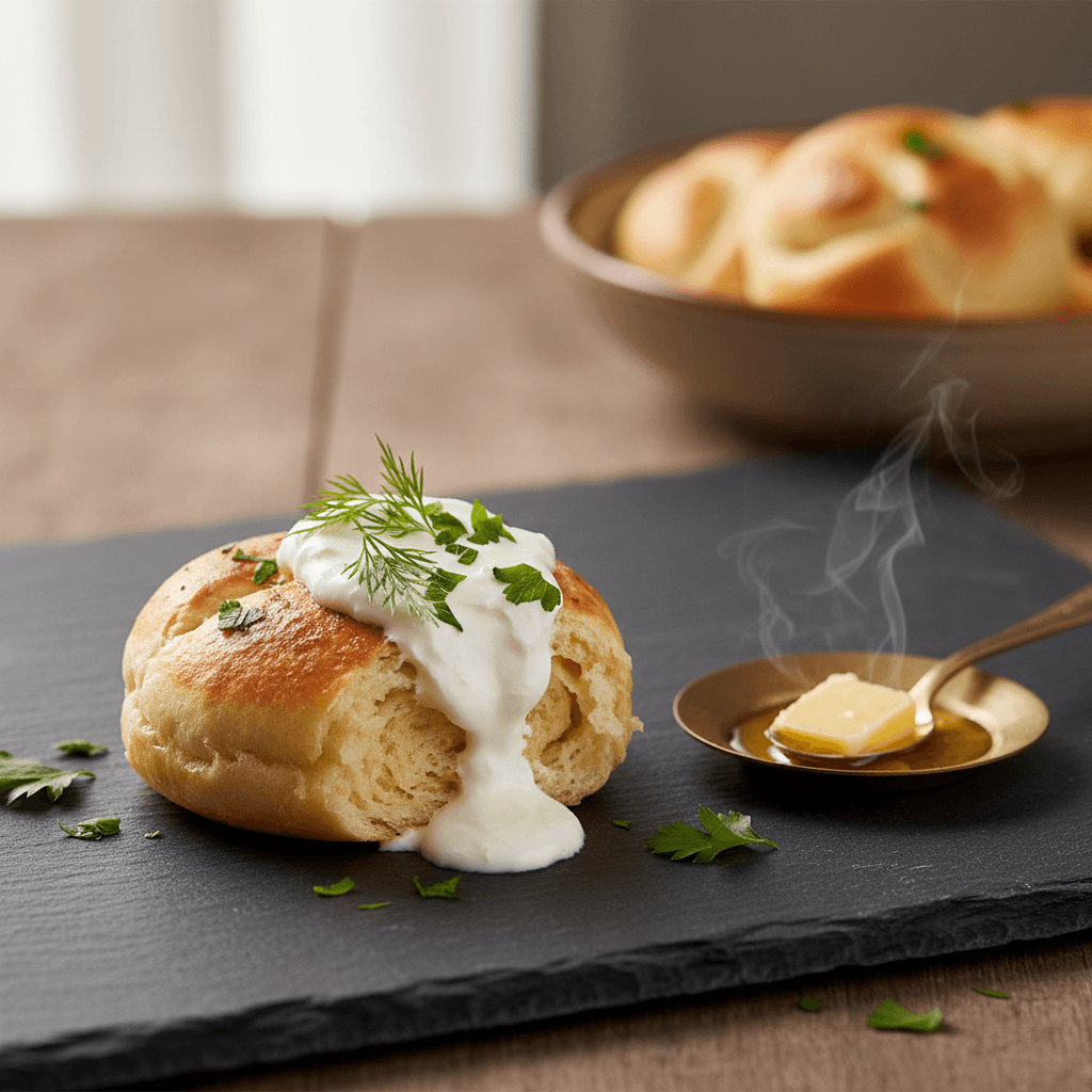 Kaymaklı Poğaça tarifi görseli - 12 kişilik, 294 TL maliyet