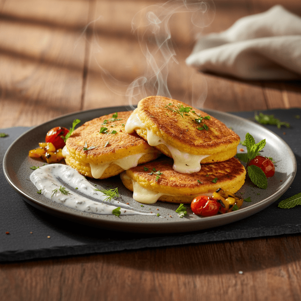 Mısır Unlu Kaşarlı Pankek tarifi görseli - 2 kişilik, 165 TL maliyet