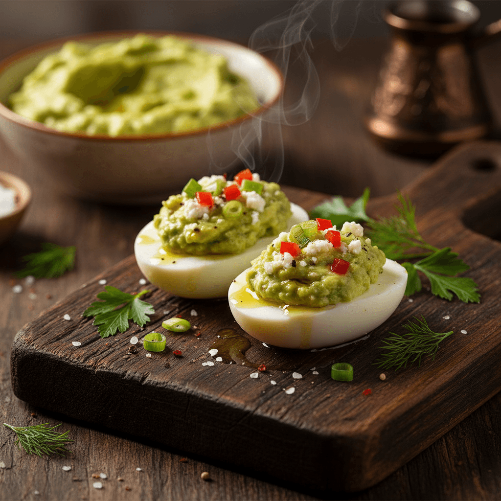 Avokado Dolgulu Yumurta tarifi görseli - 2 kişilik, 124 TL maliyet