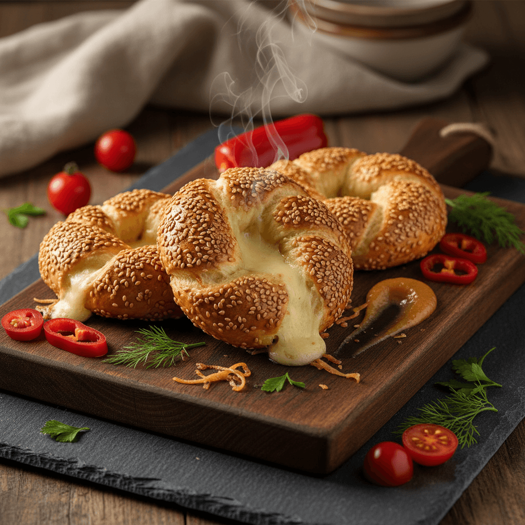 Kaşarlı Simit Poğaça tarifi görseli - 13 kişilik, 260 TL maliyet