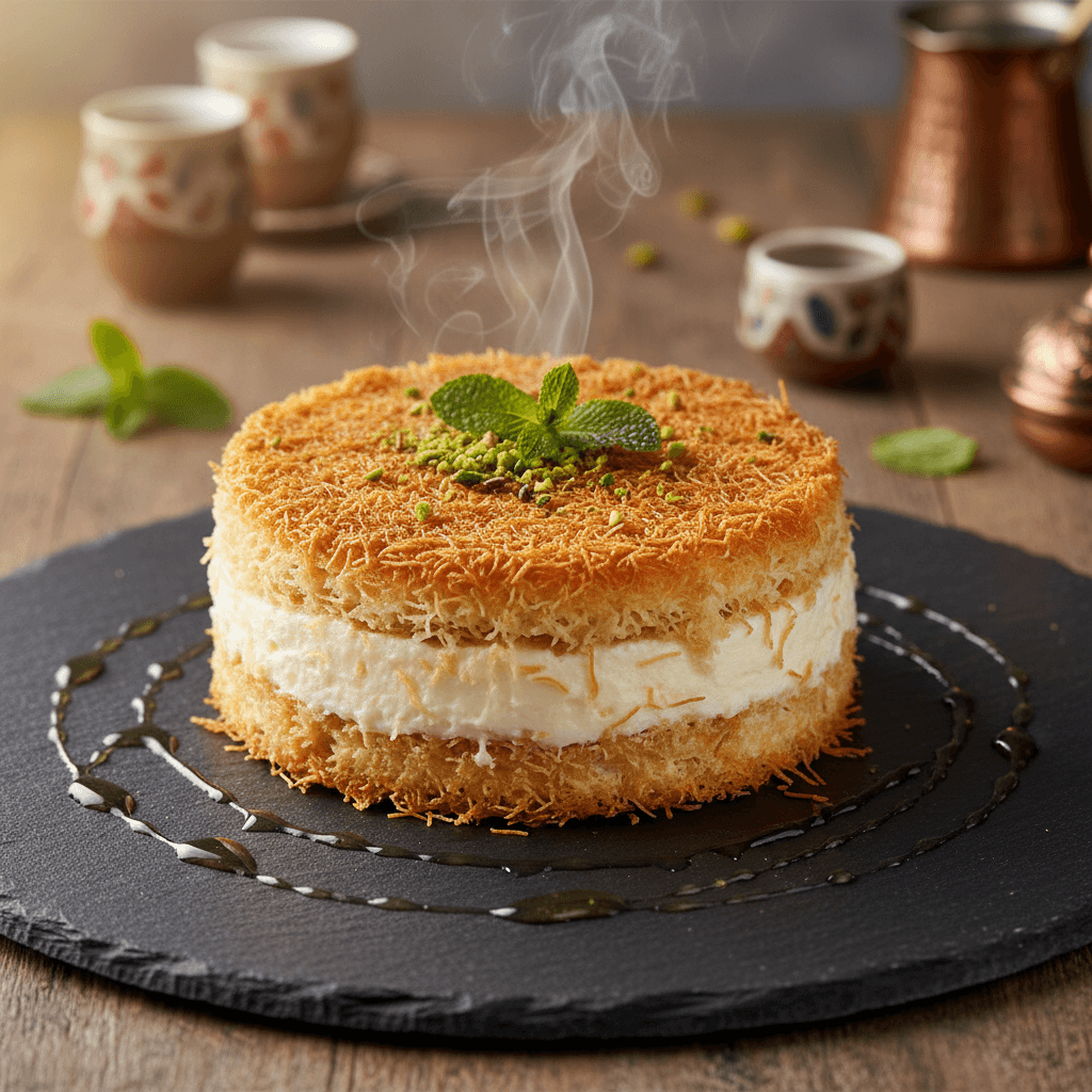 Kadayıflı Muhallebili Pasta tarifi görseli - 12 kişilik, 322 TL maliyet