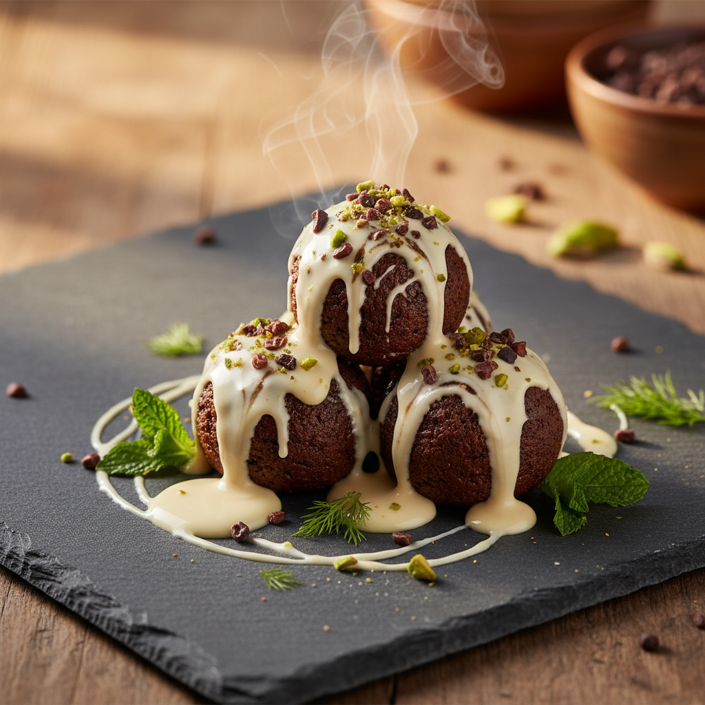 Vegan Brownie Topları tarifi görseli - 8 kişilik 162 TL