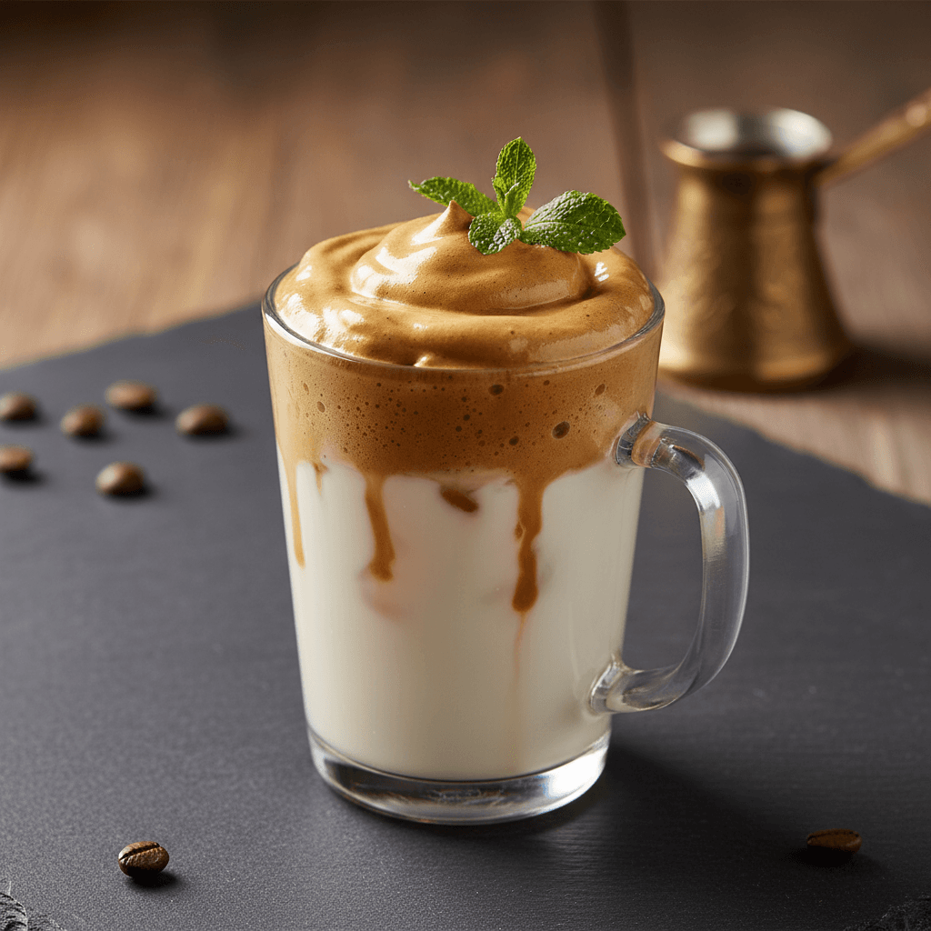 Dalgona Kahve tarifi görseli - 1 kişilik, 31 TL maliyet
