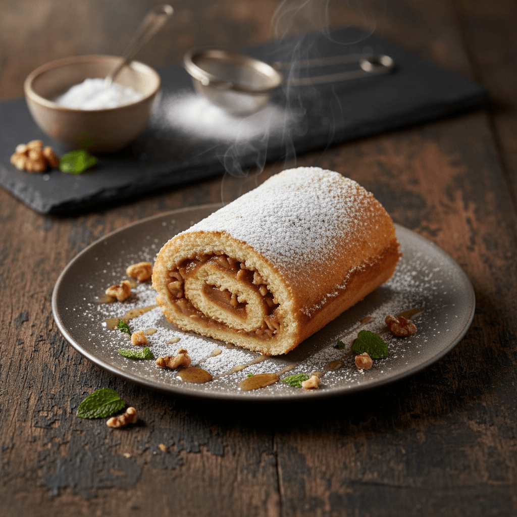 Elmalı Rulo Pasta tarifi görseli - 8 kişilik, 196 TL maliyet