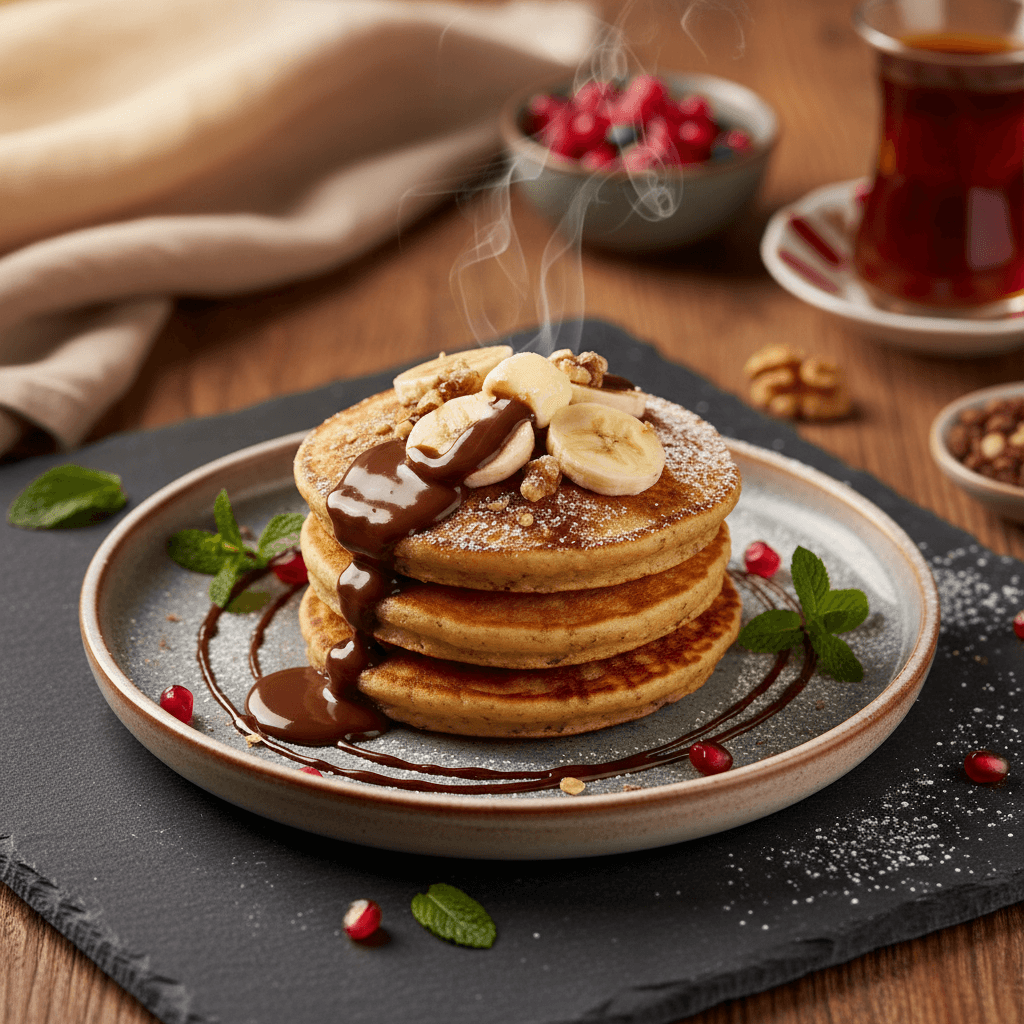 Muzlu Yulaflı Pankek tarifi görseli - 4 kişilik, 93 TL maliyet