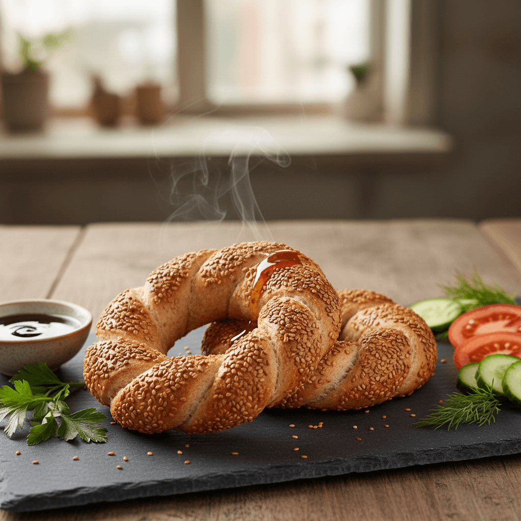 Tam Buğday Unlu Çıtır Simit tarifi görseli - 12 kişilik, 43 TL maliyet