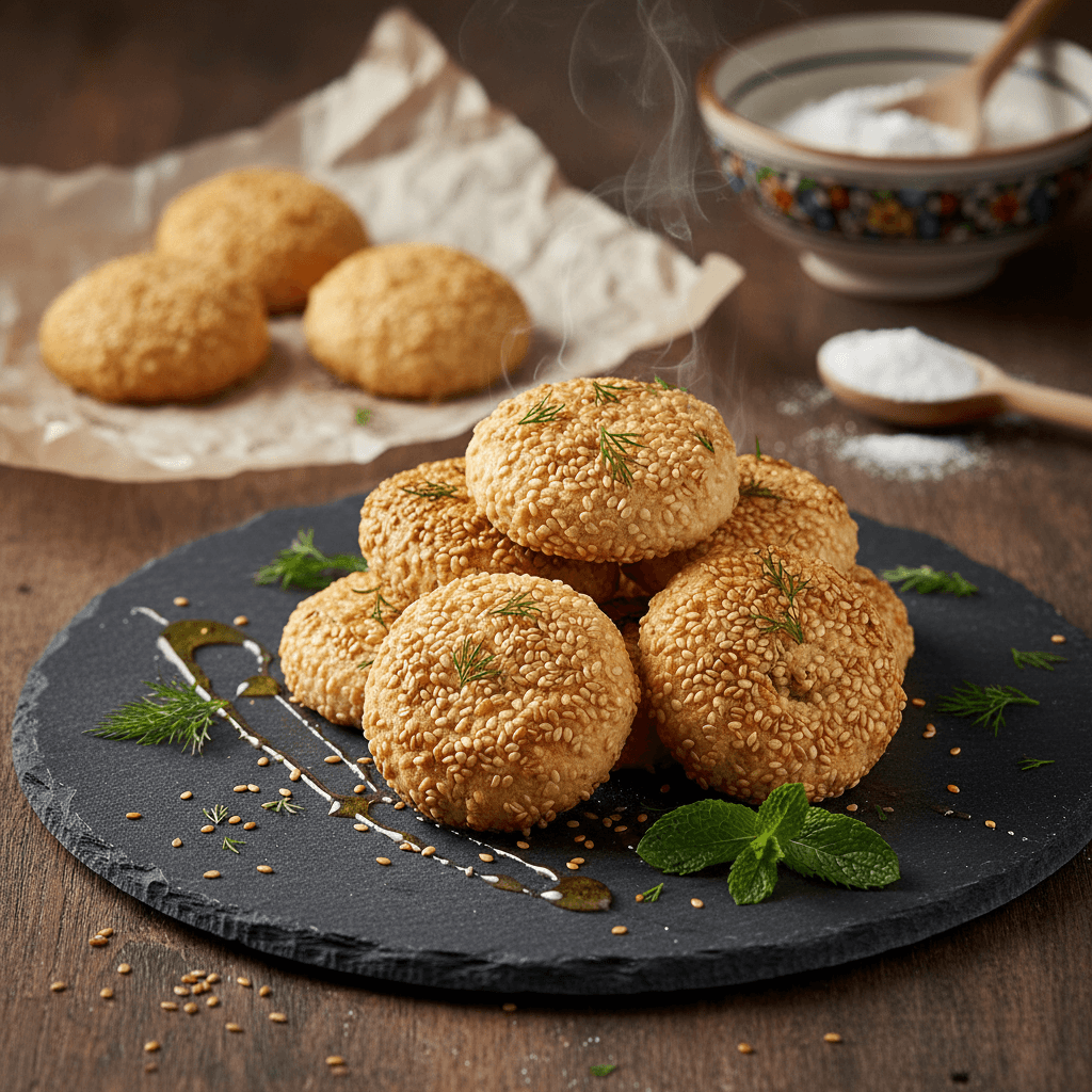 Susamlı Paris Kurabiyesi tarifi görseli - 12 kişilik, 123 TL maliyet