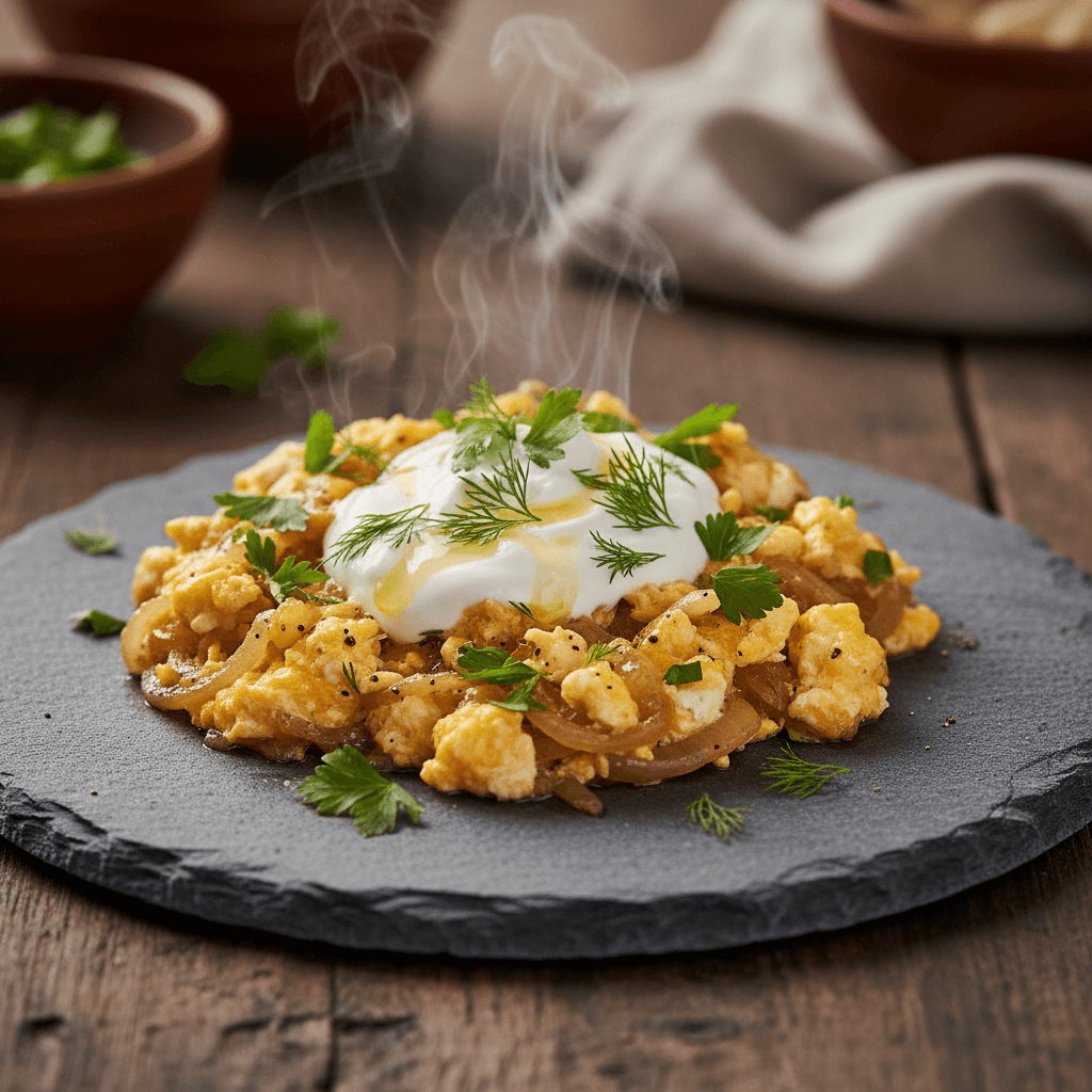 Soğanlı Yumurta tarifi görseli - 1 kişilik, 33 TL maliyet