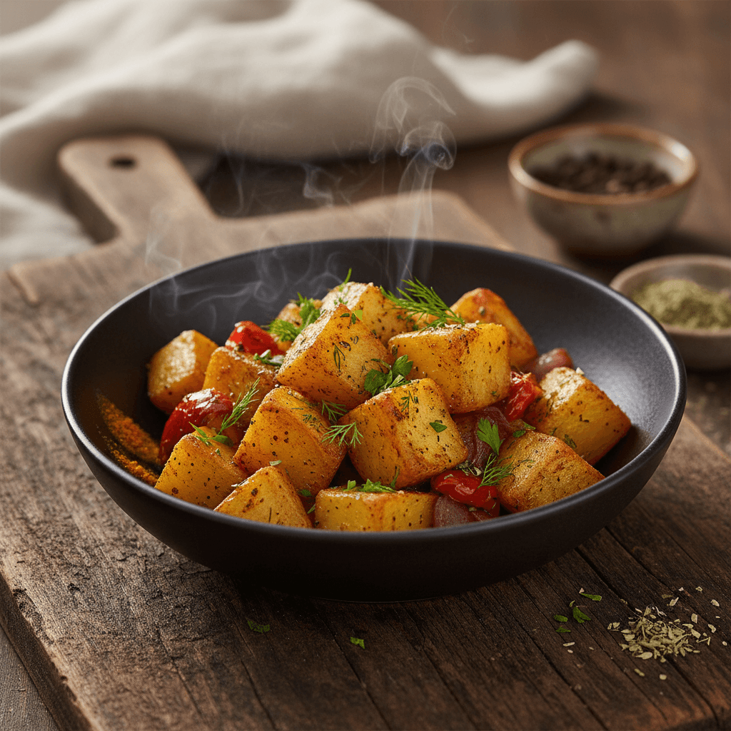 Bol Baharatlı Fırında Patates tarifi görseli - 2 kişilik, 68 TL maliyet