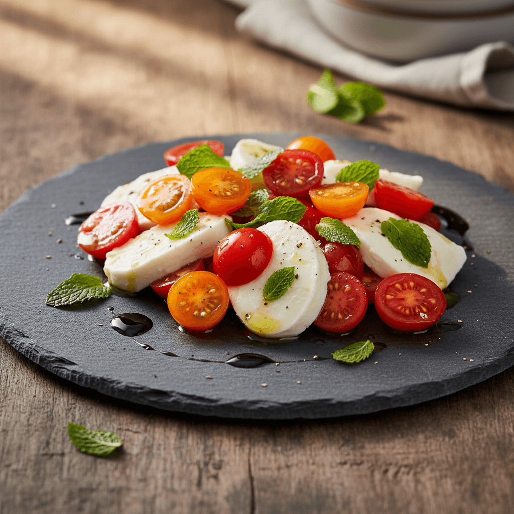 Cherry Domatesli Mozzarella Salatası tarifi görseli - 2 kişilik, 272 TL maliyet