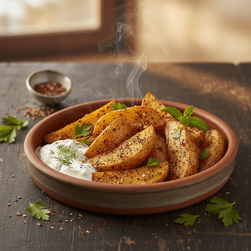 Fırında Baharatlı Patates Kızartması tarifi görseli - 2 kişilik, 89 TL maliyet