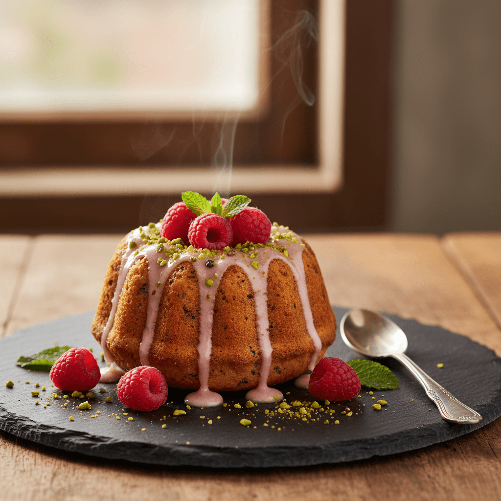 Frambuazlı Fıstıklı Kek tarifi görseli - 6 kişilik 1303 TL