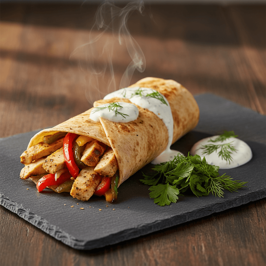 Tavuk Fajita Dürüm tarifi görseli - 2 kişilik, 321 TL maliyet