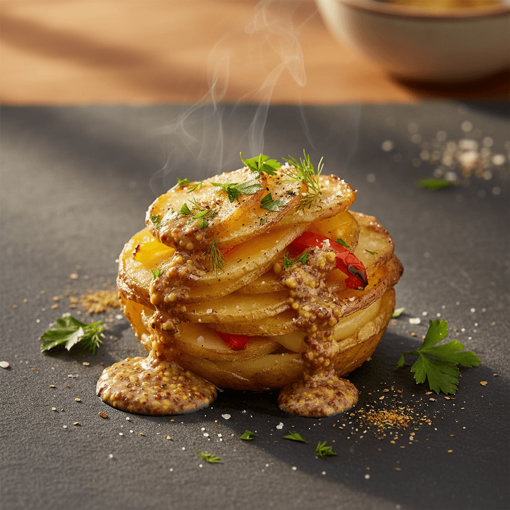 Ballı Hardallı Yaprak Patates tarifi görseli - 3 kişilik, 117 TL maliyet