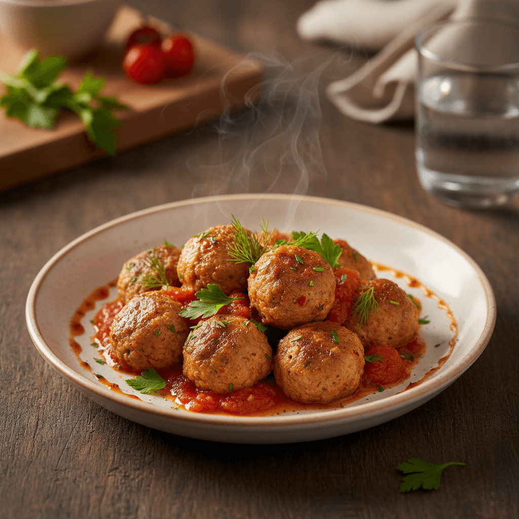Soslu Misket Köfte tarifi görseli - 4 kişilik, 301 TL maliyet