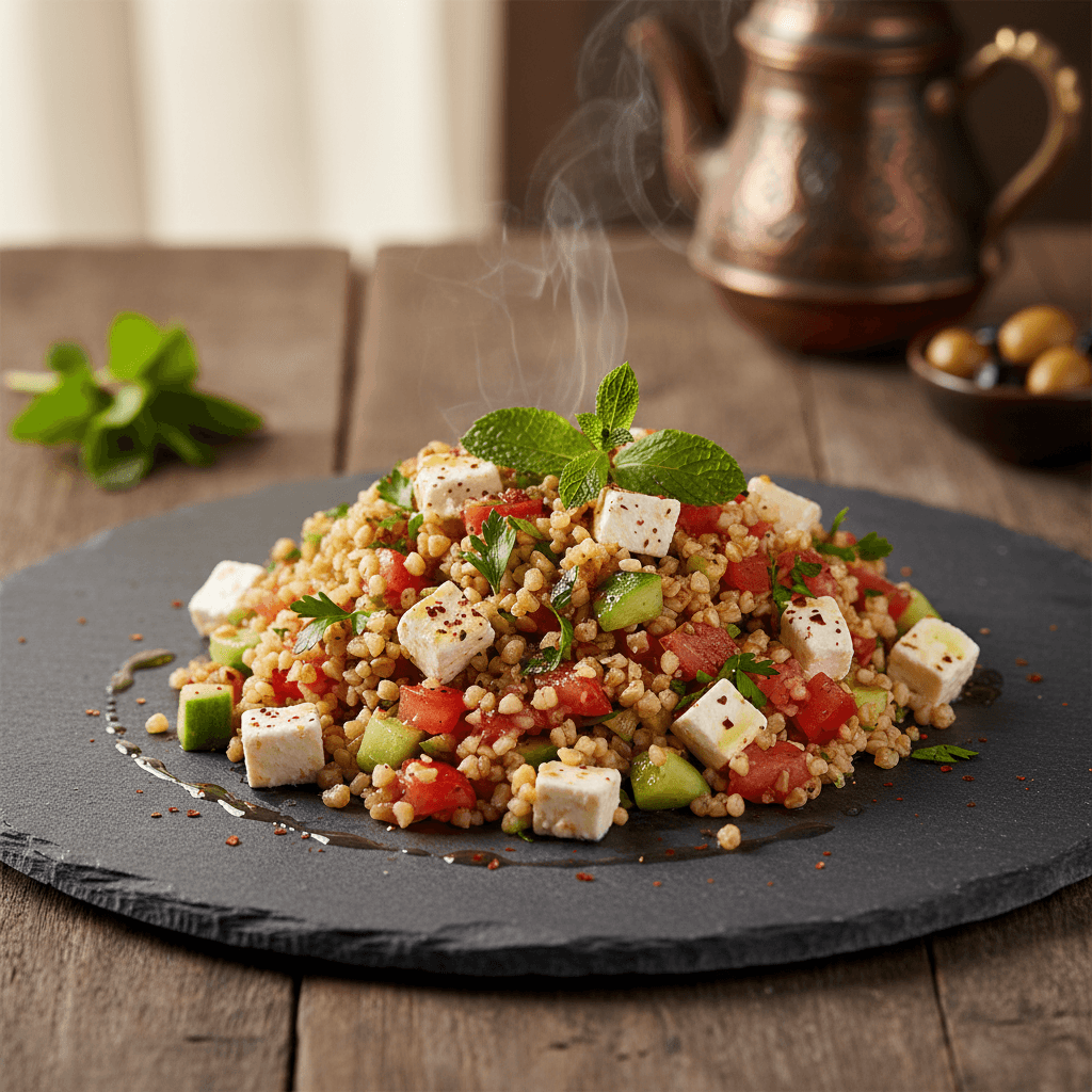 Peynirli Bulgur Salatası tarifi görseli - 2 kişilik, 68 TL maliyet