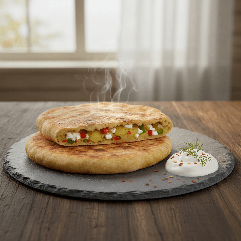 Mayasız Patatesli Bazlama tarifi görseli - 4 kişilik, 120 TL maliyet