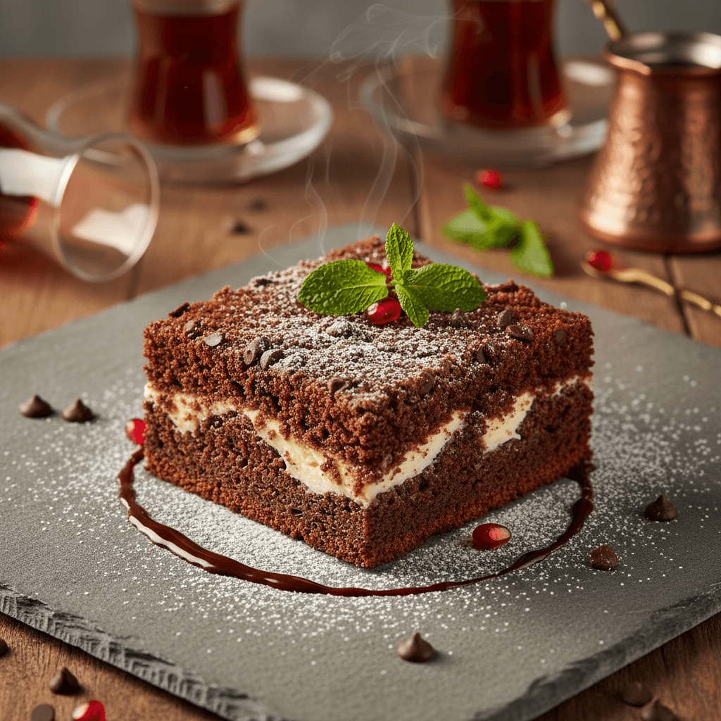 Labneli Kakaolu Kek tarifi görseli - 12 kişilik, 355 TL maliyet