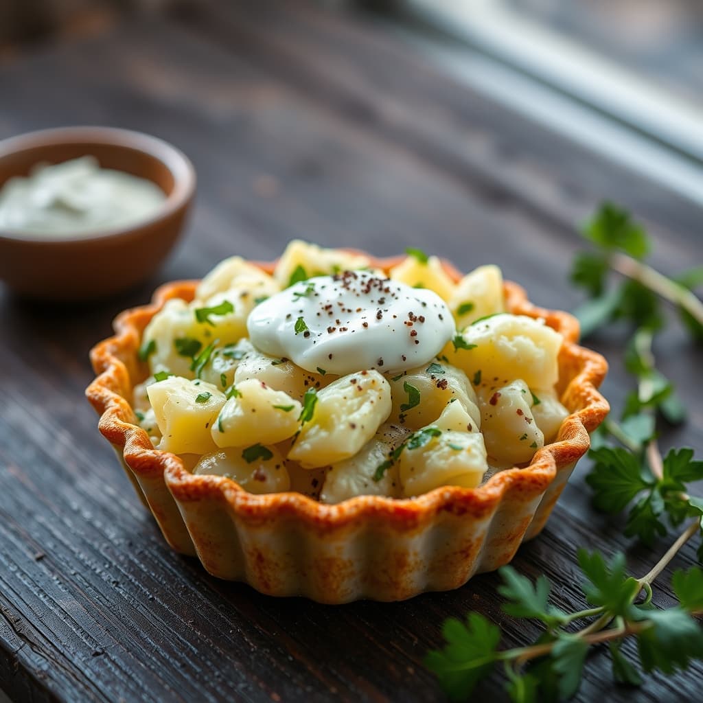 Tart Kalıbında Patates Salatası tarifi görseli - 6 kişilik, 117 TL maliyet