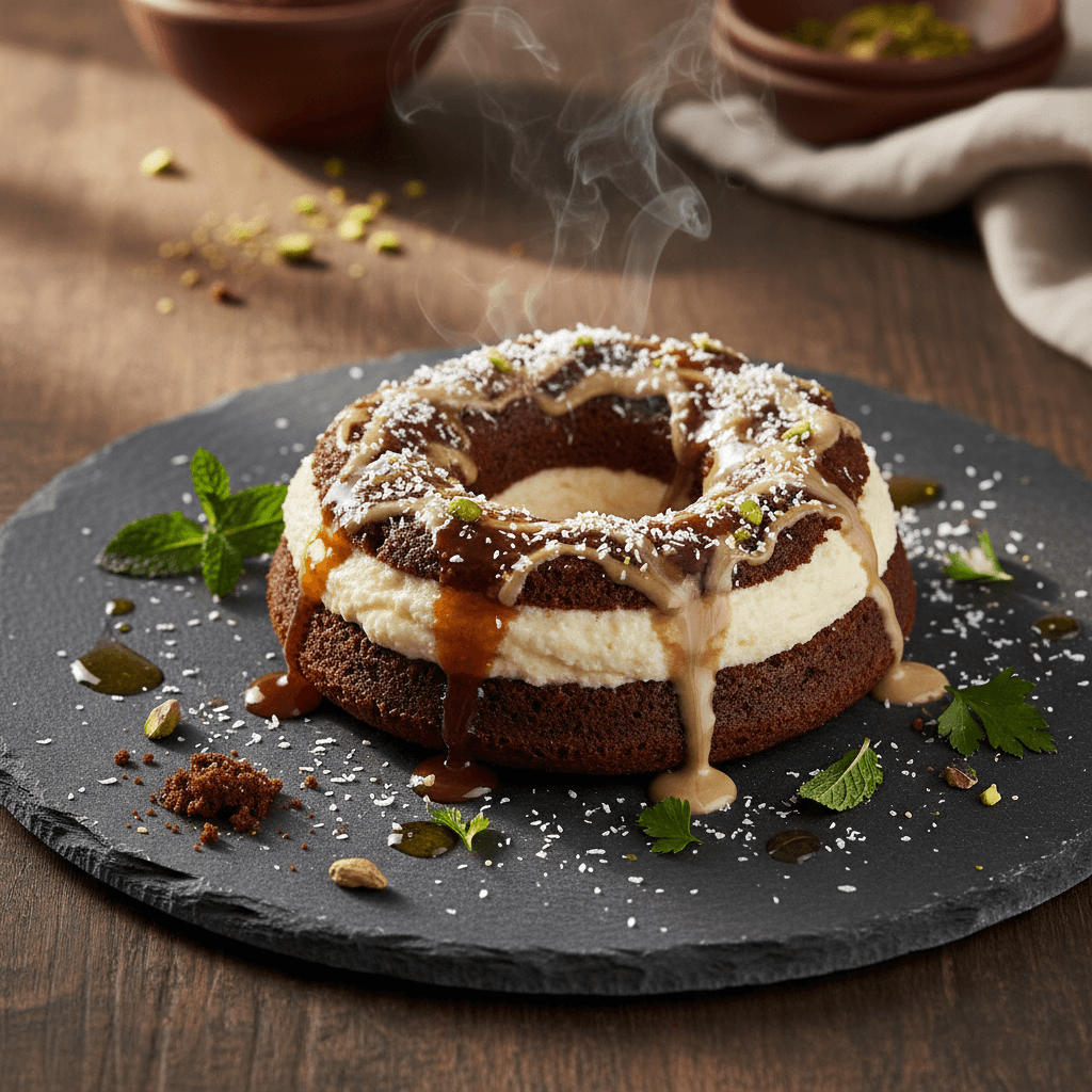 Muhallebi Dolgulu Kek tarifi görseli - 9 kişilik, 116 TL maliyet