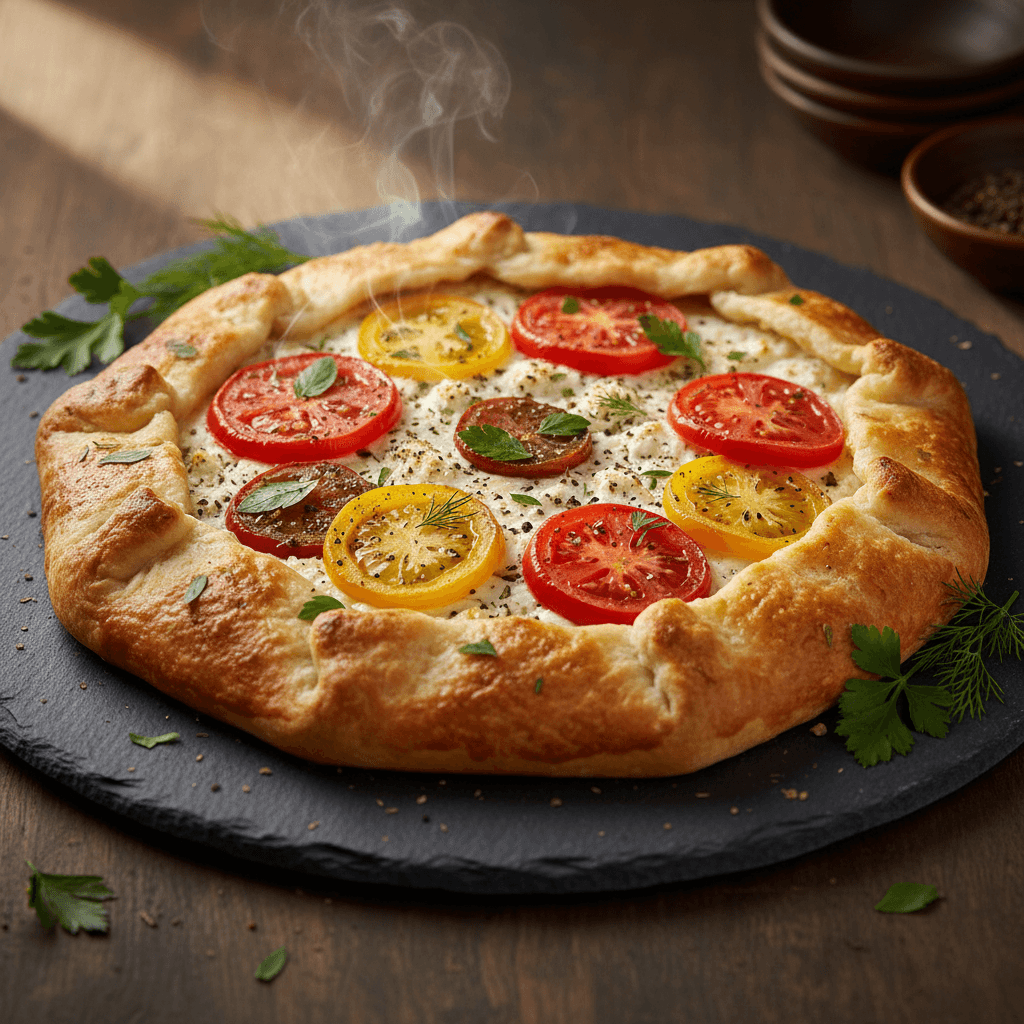 Domatesli Peynirli Galette tarifi görseli - 4 kişilik, 329 TL maliyet