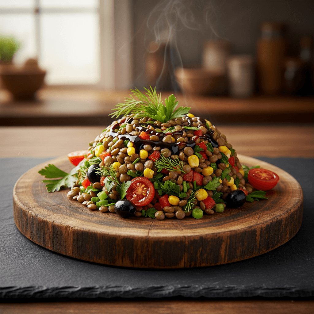 Yeşil Mercimek Salatası tarifi görseli - 4 kişilik, 127 TL maliyet